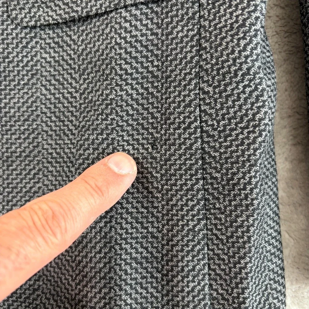 Prada Milano Blazer Jacket Sport Coat Men 36R Grey Black Geo Wool Blend‎ Italy